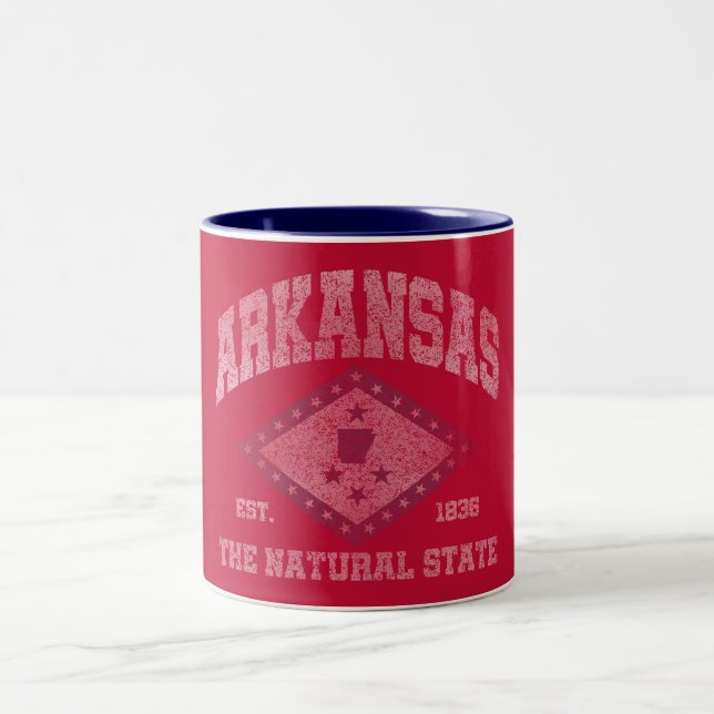 Tasse 2 Couleurs Arkansas vintage (Centre)