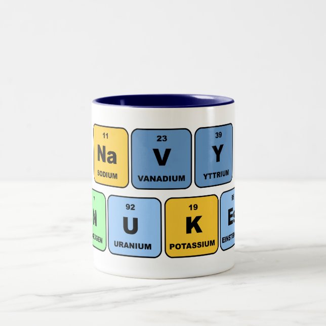 Tasse 2 Couleurs Armes nucléaires élémentaires de marine (Centre)