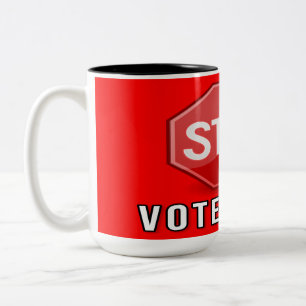 Tasse 2 Couleurs Arrêter la fraude électorale