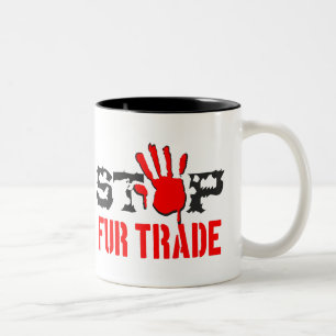 Tasse 2 Couleurs Arrêter le commerce de la fourrure