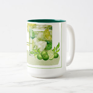 Tasse 2 Couleurs Art aquarelle Mojito Cocktail