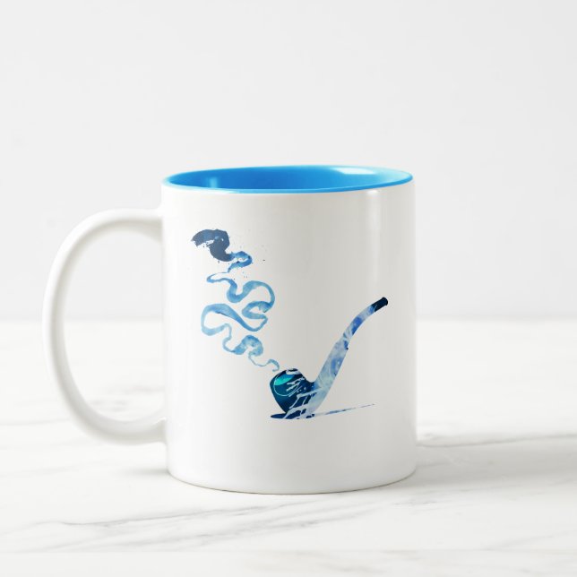 Tasse 2 Couleurs Art de fumer la pipe 2 (Gauche)