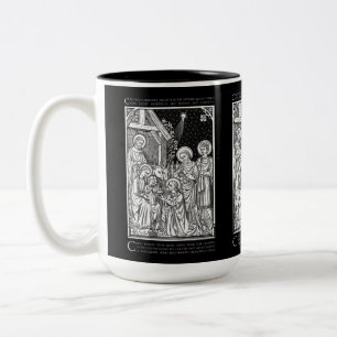 Tasse 2 Couleurs Art de la ligne Epiphanie catholique