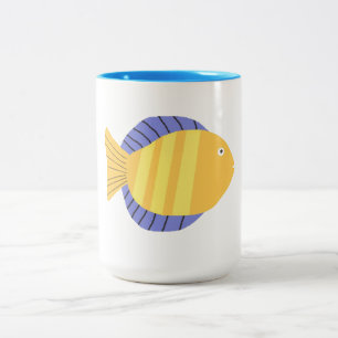 Tasse 2 Couleurs art de la peinture de poissons