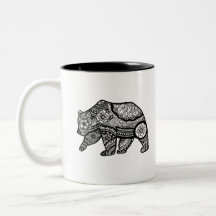 Art de mandala d'ours