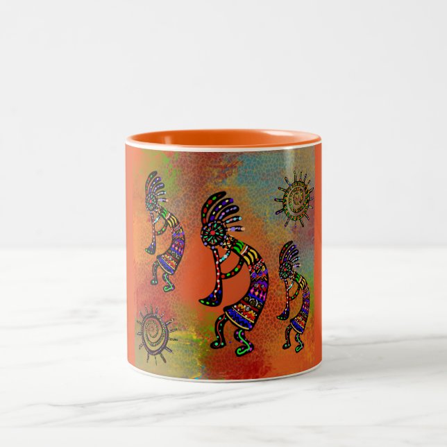 TASSE 2 COULEURS ART DU SUD-OUEST DE KOKOPELLI (Centre)
