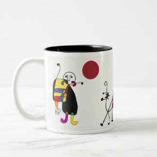 Tasse 2 Couleurs Art inspiré par Miro