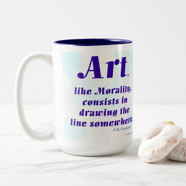 Tasse 2 Couleurs Art, Like Morality, ... (Avec donut)