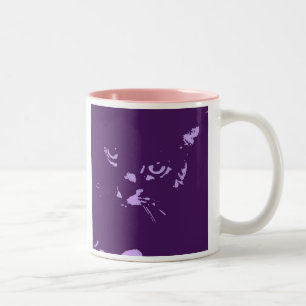 Tasse 2 Couleurs Art Pop de chat bleu russe