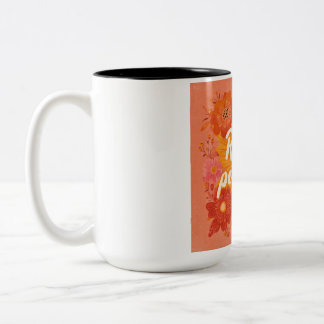 Tasse 2 Couleurs Art rétro de soleil explosif "Rayonner de positivi