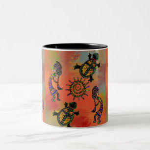 TASSE 2 COULEURS ART SUD-OUEST KOKOPELLI     