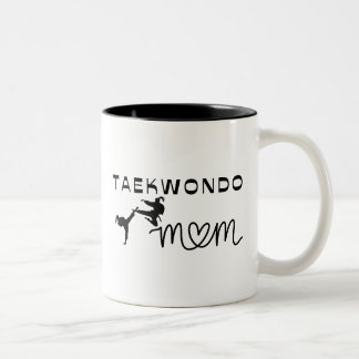 Tasse 2 Couleurs Arts martiaux féminin Sport Funny Taekwondo Maman