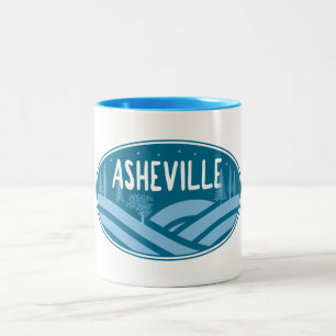 Tasse 2 Couleurs Asheville Caroline du Nord Extérieur