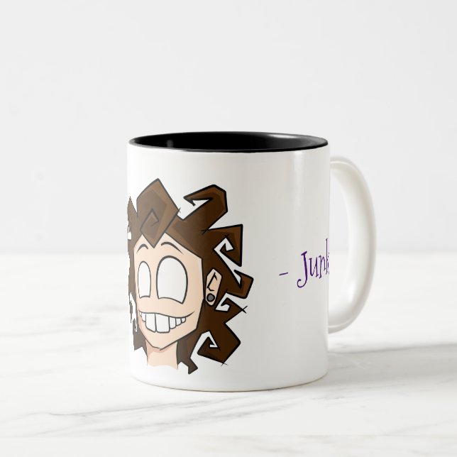 Tasse 2 Couleurs Äshi « caféine junkie " (Devant droit)