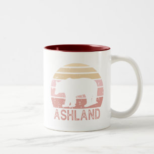 Tasse 2 Couleurs Ashland Oregon Ours Rétro