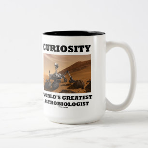 Tasse 2 Couleurs Astrobiologist du monde de curiosité le plus grand