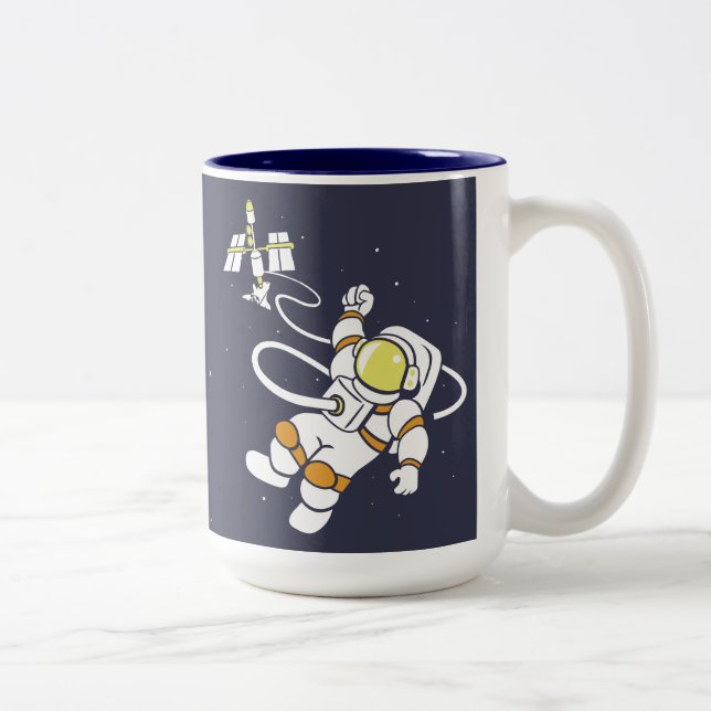 Tasse 2 Couleurs Astronaute (Droit)