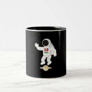Tasse 2 Couleurs Astronaute Saturne