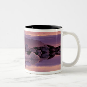 Tasse 2 Couleurs Atlantique Nord, Islande, Breioamerkurjokull