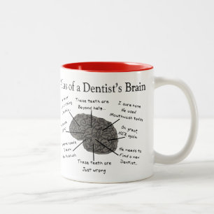 Tasse 2 Couleurs Atlas du cerveau d'un dentiste