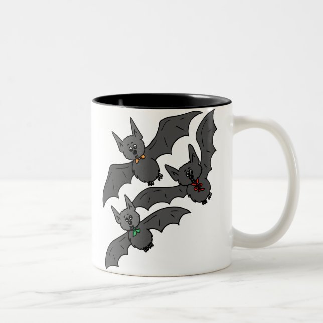 Tasse 2 Couleurs Attaque aux chauves-souris (Droit)
