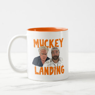 Tasse 2 Couleurs Atterrissage de la muqueuse à deux tondes