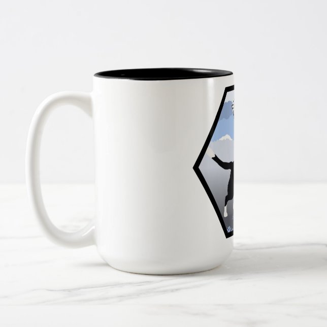 Tasse 2 Couleurs Aucun Jours Manqués Badge Janvier (Gauche)