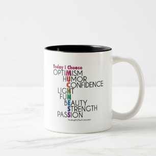 Tasse 2 Couleurs Aujourd'hui, choisissez la QUANTITÉ, art inspiré