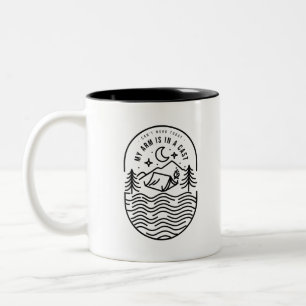 Tasse 2 Couleurs Aujourd'hui Je Ne Peux Pas Travailler Mon Bras Est