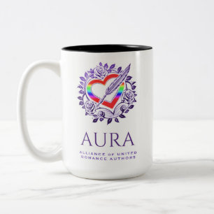 Tasse 2 Couleurs AURA arc-en-ciel et violet