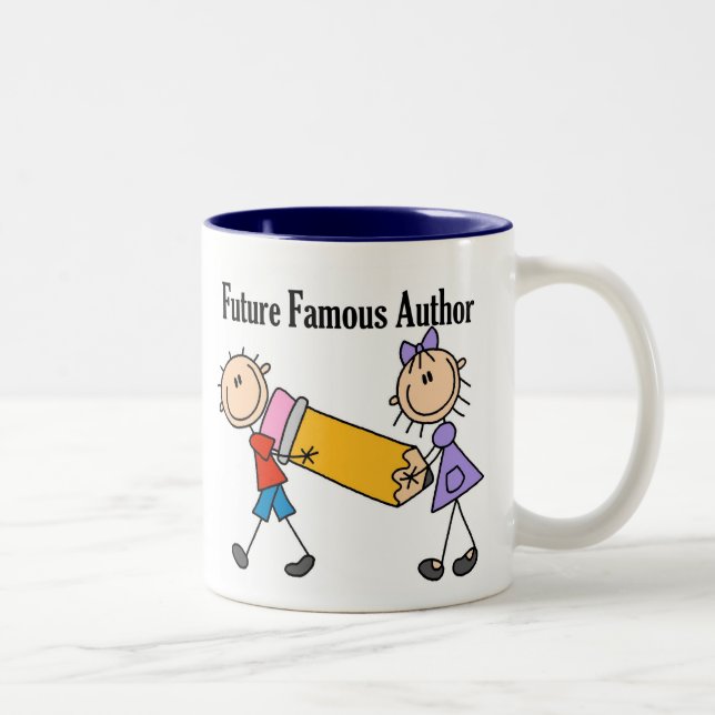 Tasse 2 Couleurs Auteur célèbre d'avenir (Droit)