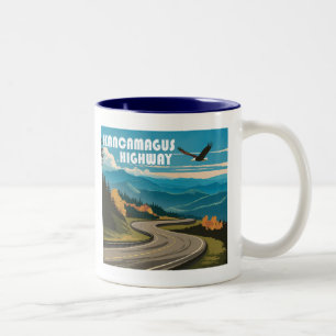 Tasse 2 Couleurs Autoroute Kancamagus New Hampshire Eagle