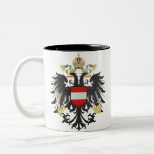 Tasse 2 Couleurs Autriche Hongrie Armoiries impériales