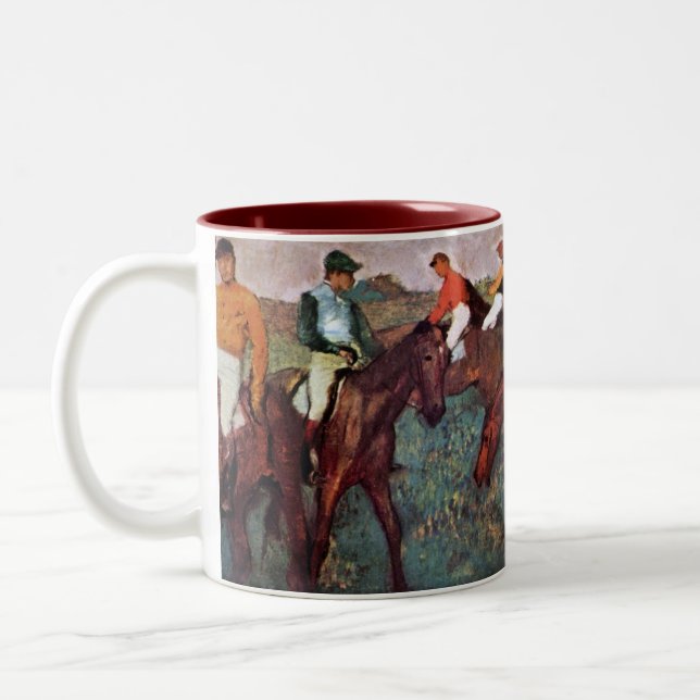 Tasse 2 Couleurs Avant Le Début Formation Jockeis - Diplôme Peintur (Gauche)