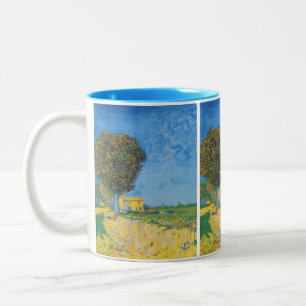 Tasse 2 Couleurs Avenue à Arles avec Maisons par Vincent van Gogh