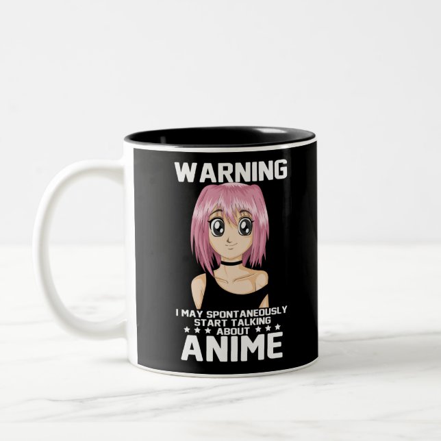 Tasse 2 Couleurs avertissement peut commencer à parler de anime (Gauche)