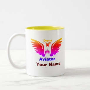 Tasse 2 Couleurs Aviateur de drone