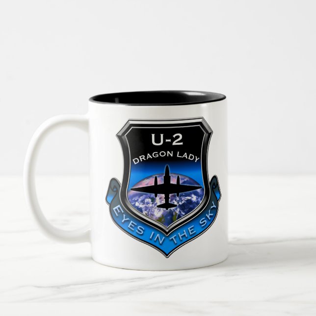 Tasse 2 Couleurs Avion espion U-2 (Gauche)