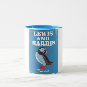 Tasse 2 Couleurs Avis de voyage Lewis et Harris Scotland Puffin