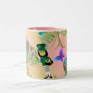 Tasse 2 Couleurs "Ayez une joyeuse St. Patrick" Leprechaun Shamrock