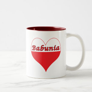 Tasse 2 Couleurs Babunia Coeur polonais