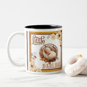Tasse 2 Couleurs Baby shower Floral Boho rustique