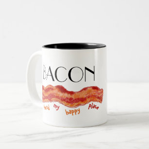 Tasse 2 Couleurs Bacon Endroit Heureux