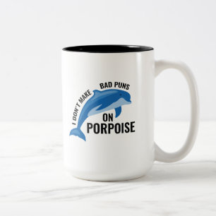 Tasse 2 Couleurs Bad Puns Sur Marsouin