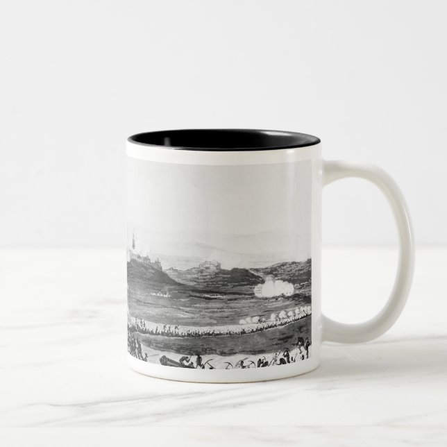 Tasse 2 Couleurs Badajos pendant le siège de Charles gravé (Droit)