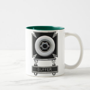 Tasse 2 Couleurs Badge du pilote de tampon