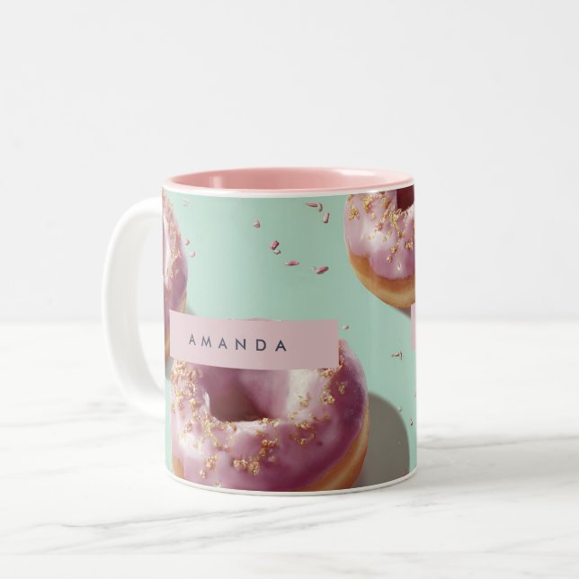 Tasse 2 Couleurs Bains et arrosages personnalisés (Devant gauche)