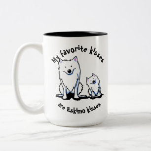 Tasse 2 Couleurs Baisers américains d'Esquimau de KiniArt