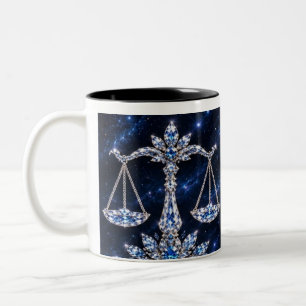 Tasse 2 Couleurs Balance en cristal d'argent Collection Luxe
