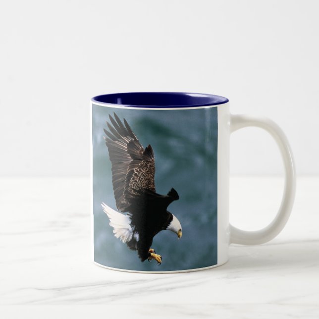 Tasse 2 Couleurs Bald Eagle - Bird National Des États-Unis (Droit)